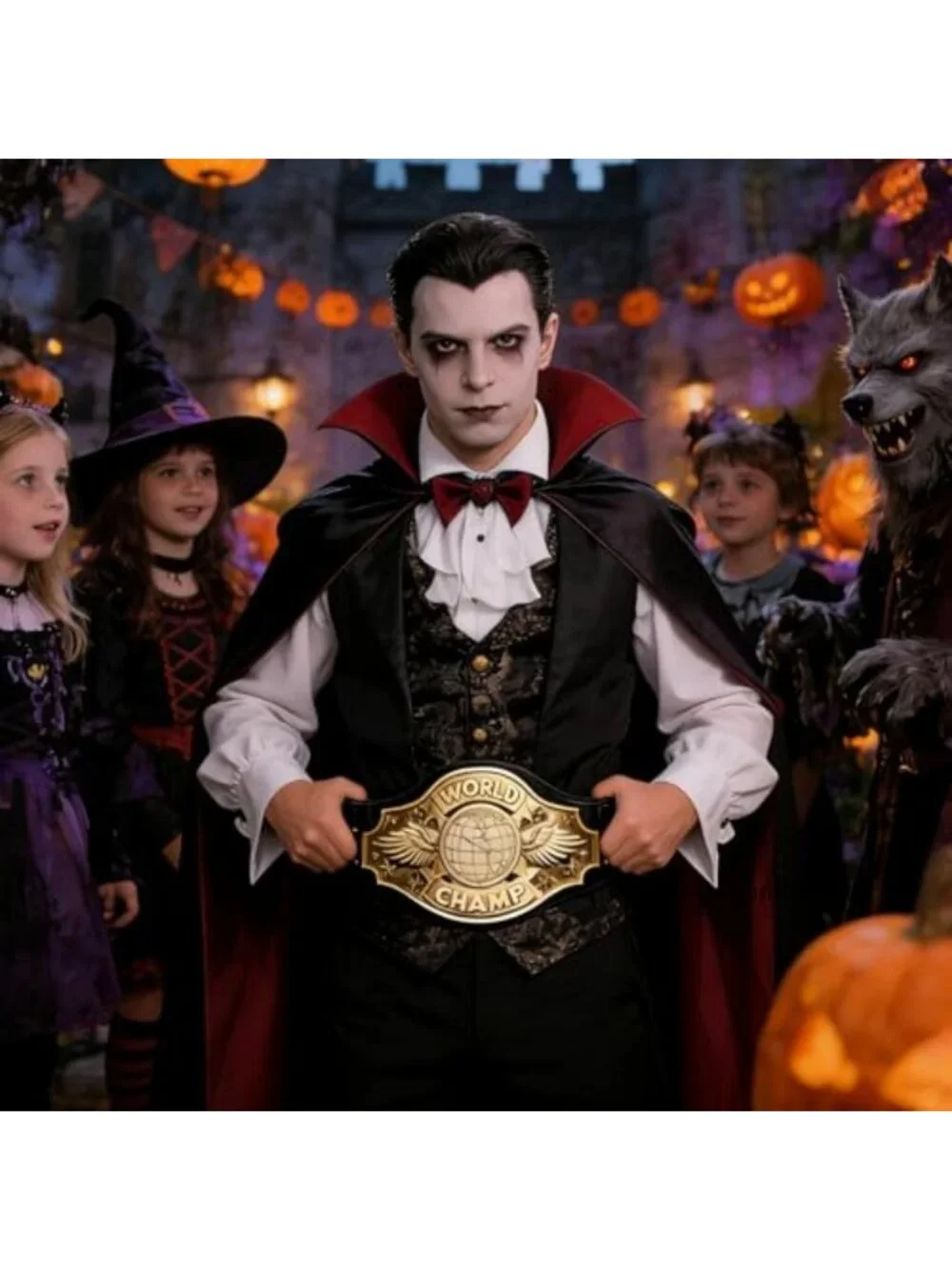 Adjustable Championship Belt Halloween Cosplay Costume Accessory